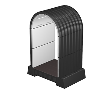 Black ribbed underground Hercules Structure 5’ Tunnel Module