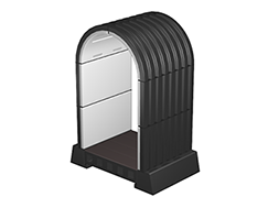 Black ribbed underground Hercules Structure 5’ Tunnel Module